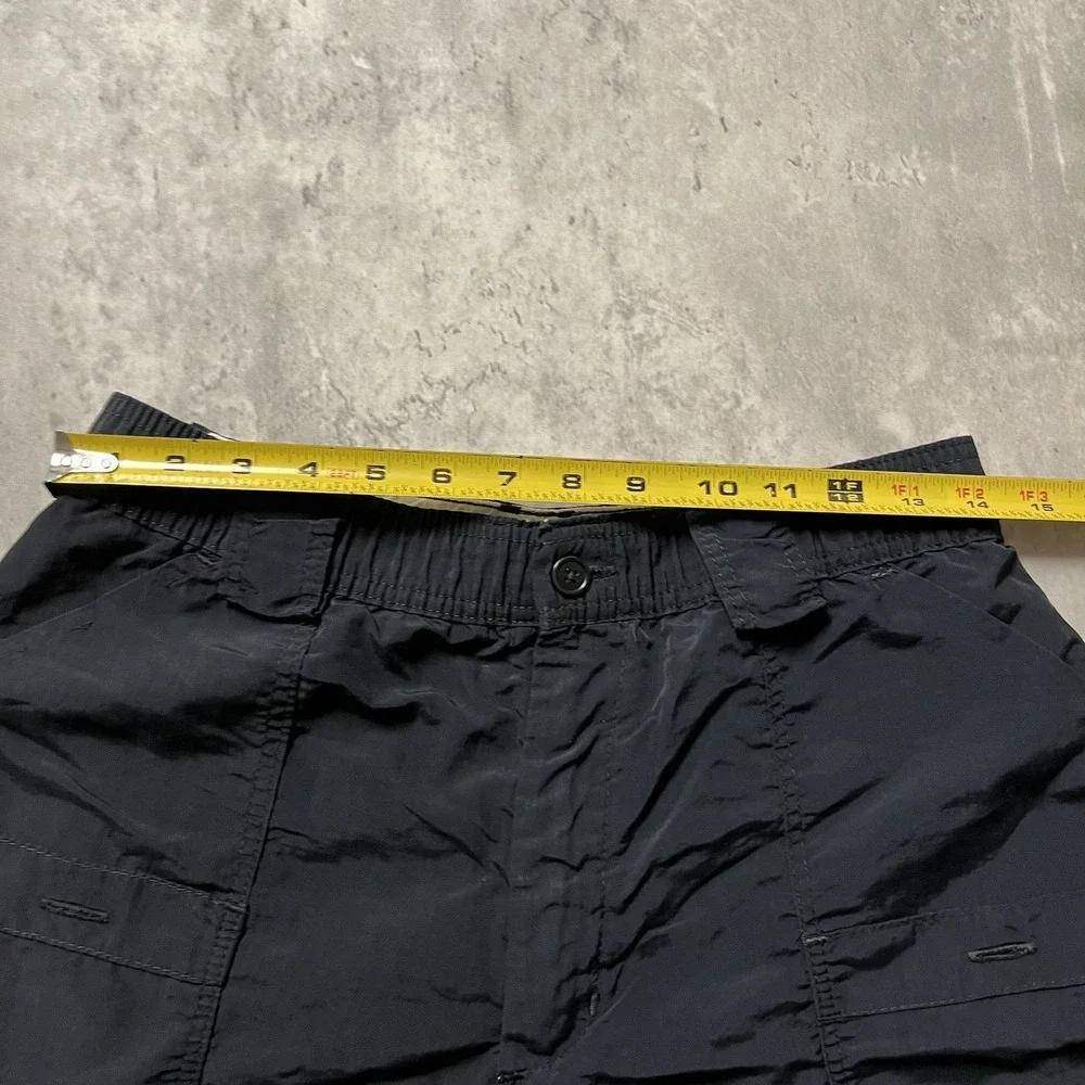 AFTCO Shorts Mens Size 28 Black Nylon Fishing Outdoor Cargo Hunting - Picture 5 of 11